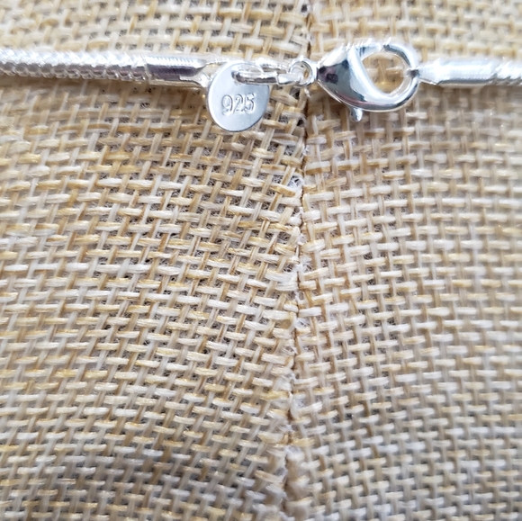 Handmade Blue Topaz 925 Snake, Punk, Gothic Pendant Necklace - Picture 9 of 12